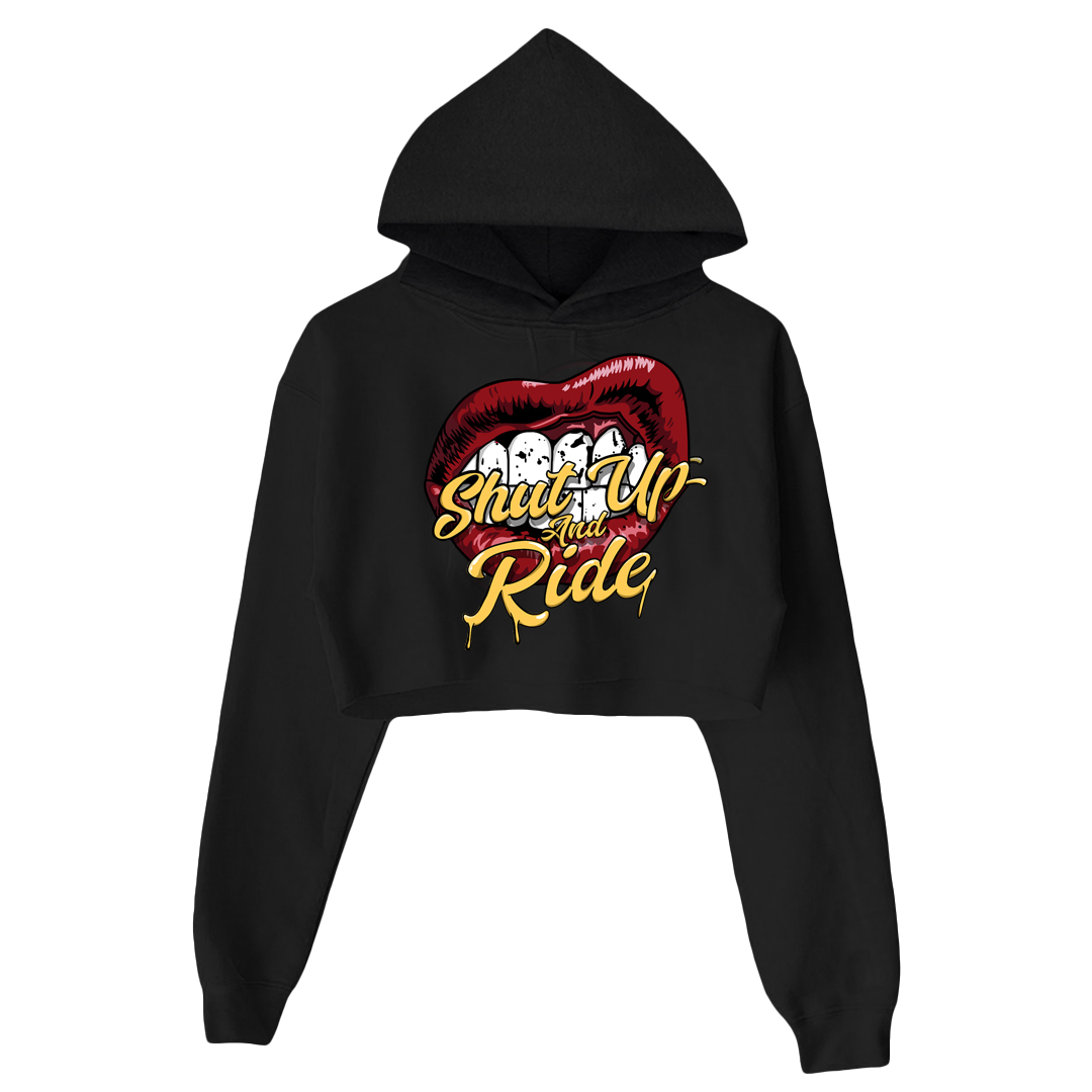 LIPS 2 CROPPED HOODIE